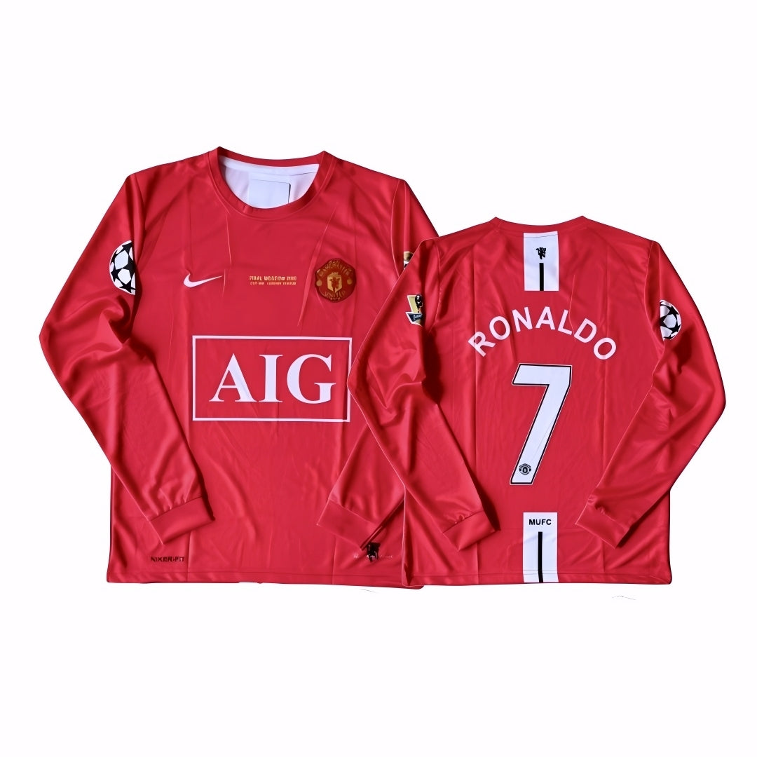 Man United 2007/08 Full Sleeve Jersey