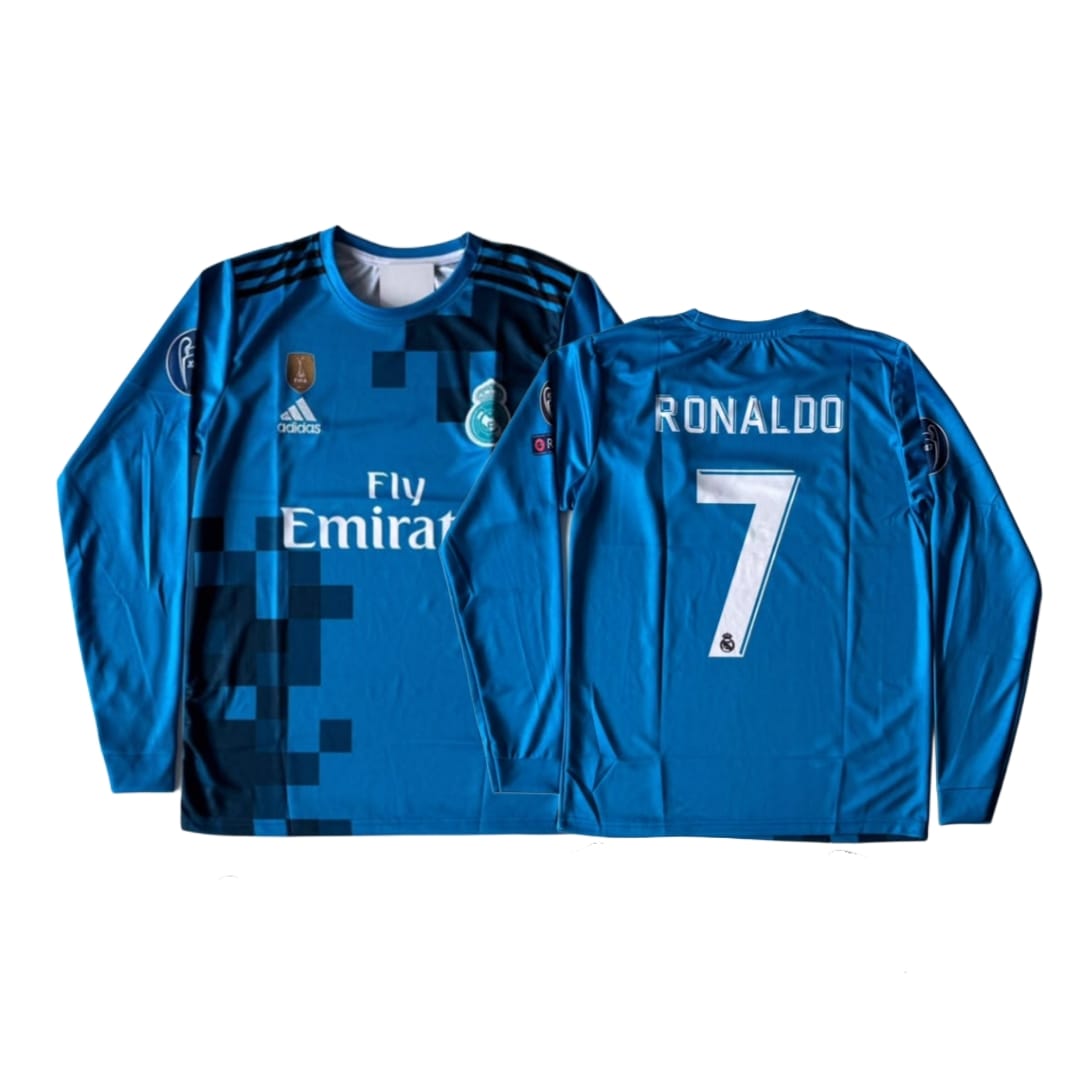 Real Madrid 2017-18 Full Sleeve Jersey{Embroidery}